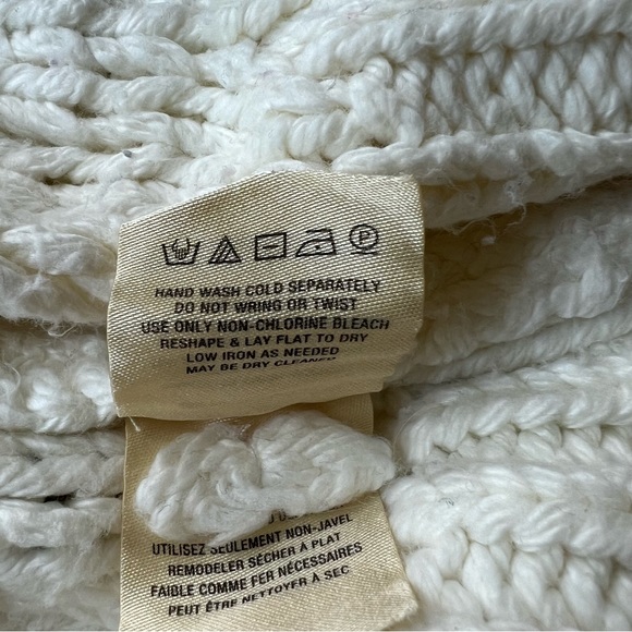 Anthropologie Moth Chunky Knit Open Front Cardigan Size Medium - Picture 5 of 7